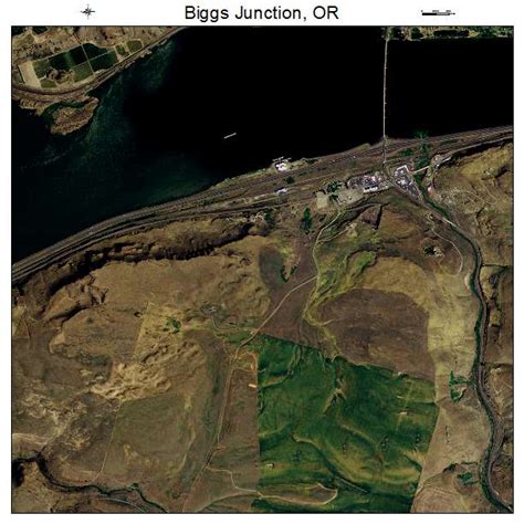 Aerial Photography Map of Biggs Junction, OR Oregon