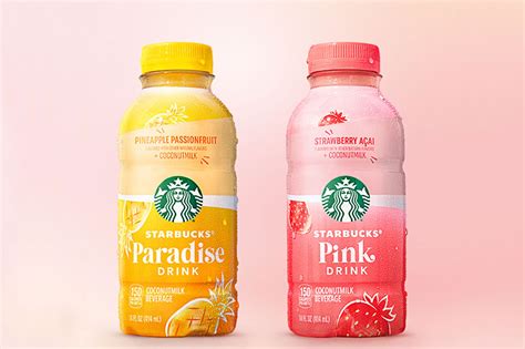 Starbucks Bottles Popular Pink Drink