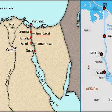 Suez Canal World Map