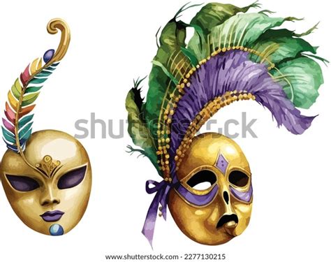 Mardi Gras Carnival Venetian Mask Clipart Stock Vector (Royalty Free) 2277130215 | Shutterstock