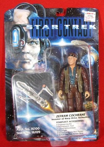 Lot 77: KENNER 1996 STAR TREK FIRST CONTACT "ZEFRAM COCHRANE" INVENTOR OF WARP DRIVE TECHNOLOGY ...