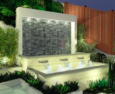 waterwall design | Home garden design, Waterfall wall, Water fountain design