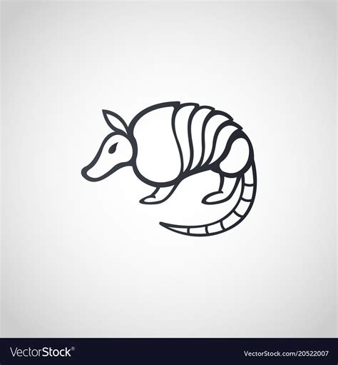 Armadillo logo icon design Royalty Free Vector Image