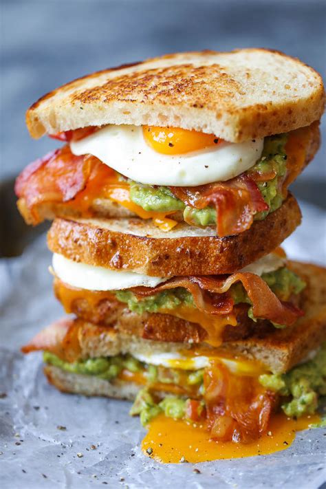 Guacamole Breakfast Sandwich - Damn Delicious