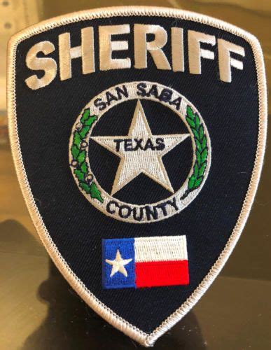 San-Saba-County-Texas-Sheriff-Patch | Texas police, San saba, Police ...