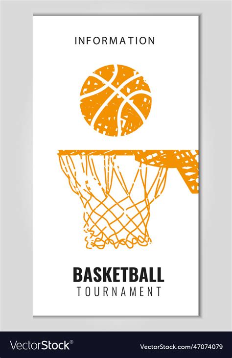 Basketball banner Royalty Free Vector Image - VectorStock