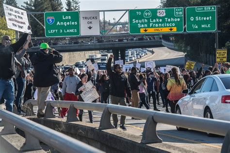Sacramento protesters decrying police shooting spill onto I-5, disrupting rush hour