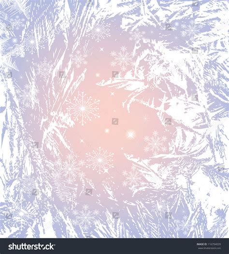 Abstract Image Winter Frost Background Stock Vector (Royalty Free ...