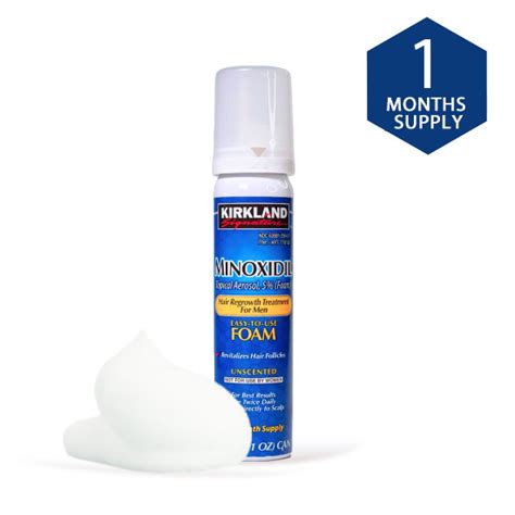 Kirkland Minoxidil 5% Foam For Men - 1 Month Supply