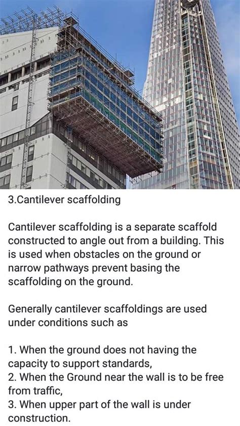 Civil engineer - Types of scaffolding