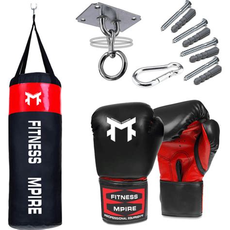 SET – BOXING BAG FOR CHILDREN KIDS 80 RED – Fitness Empire