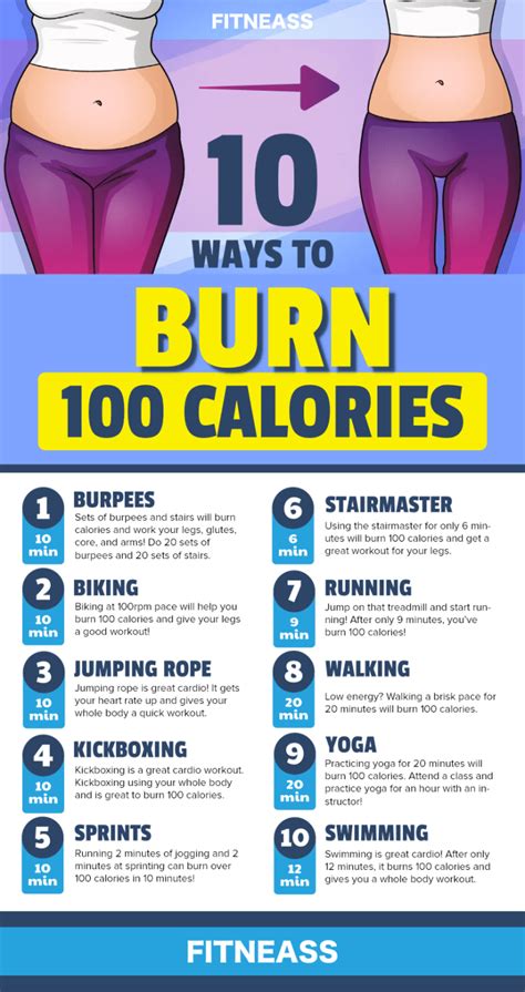 10 Ways To Burn 100 Calories And Lose 10 Pounds In A Month - Fitneass