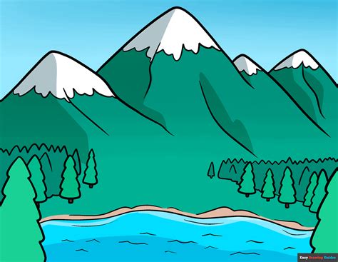 How to Draw Mountains - Really Easy Drawing Tutorial