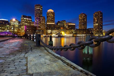 Dusk Light with Clouds over Boston Skyline and Harbor, Fan… | Flickr