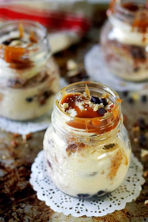 Instant Pot Bread Pudding in a Jar - Spices N Flavors