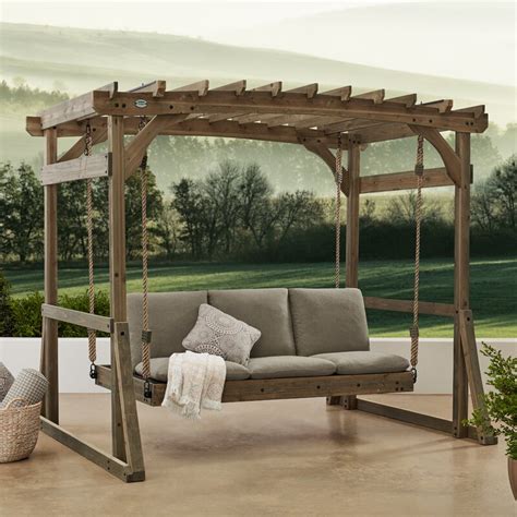 REVIEW: Claremont Pergola Lounger Porch Swing with Stand Set