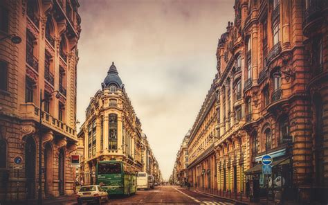 Download wallpapers Paris, streets, sights of Paris, old houses, France for desktop free ...