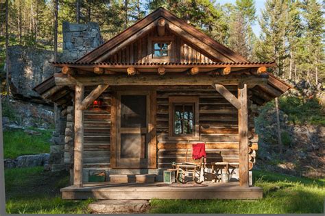 Whitefish, Montana Private Historic Cabin Remodel - Rustic - Exterior - Jackson - by Montana ...