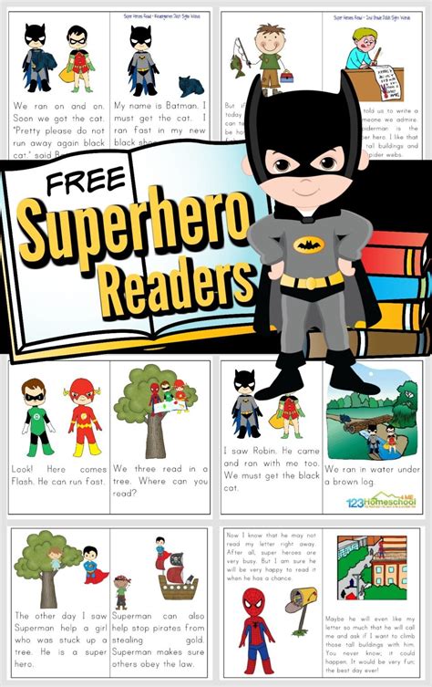 Free Printable Superhero Reader Books