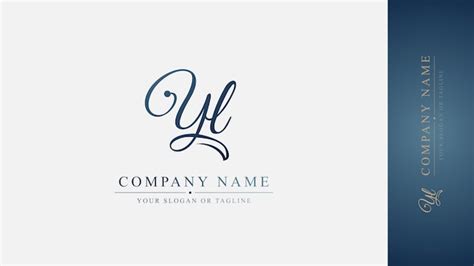 Premium Vector | Vector initial YL logo design