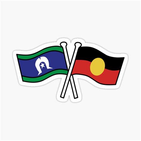 "Torres Strait Islands and aboriginal flags" Sticker for Sale by ibreezy101 | Redbubble