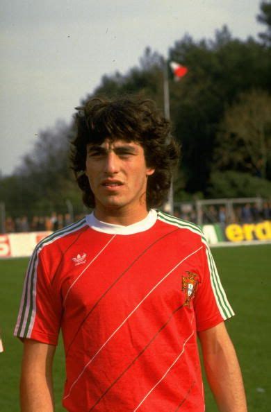 Portrait of Paulo Futre of Portugal before a World Cup qualifying match ...