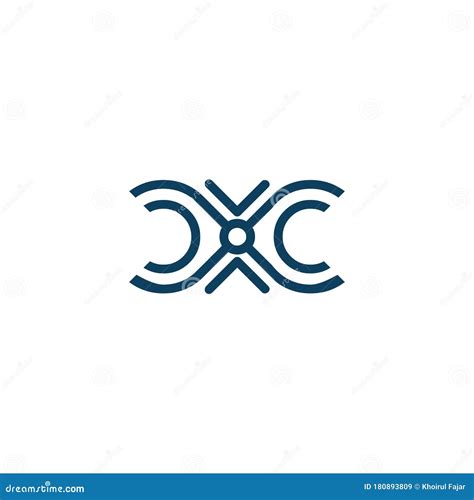 Initial Letter CXC Logo Designs Stock Vector - Illustration of ...