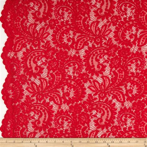 Telio Amelia Lace Red | Fabric, Stretch lace, Fashion fabrics design