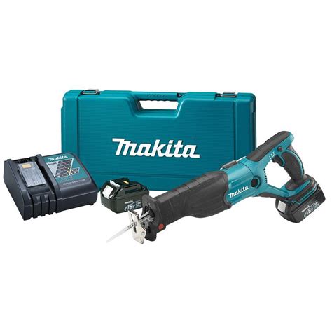 Makita 18-Volt LXT Lithium-Ion Cordless Reciprocating Saw Kit-XRJ02 ...