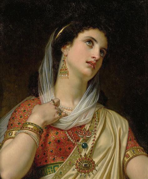 Queen Esther Painting by Hugues Merle - Pixels