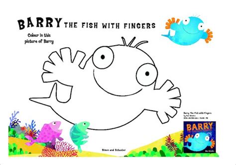 Barry the Fish with Fingers Colouring Activity - Scholastic Shop