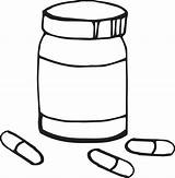 Medicine Bottle Coloring Page sketch template