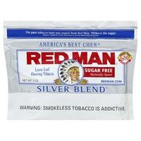 Red Man Chewing Tobacco, Sugar Free, Silver Blend, Loose Leaf (3 oz ...