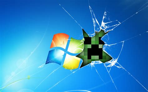 3840x2400 Wallpaper windows, minecraft, game, glass, desktop ...