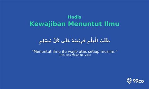 10 Hadist Menuntut Ilmu bagi Seorang Muslim