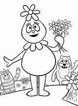 Yo Gabba Printable Coloring Pages sketch template