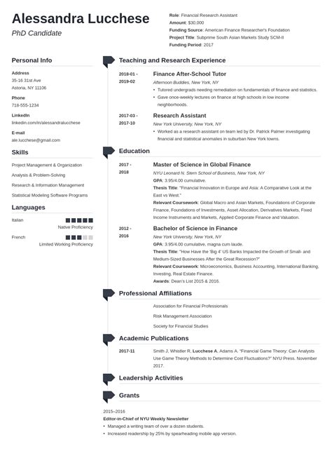 Grad School Resume Examples + Template for 2024