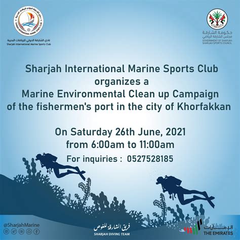 Marine Environmental Clean Up Campaign – 26th June, 2021 – Sharjah International Marine Sports Club