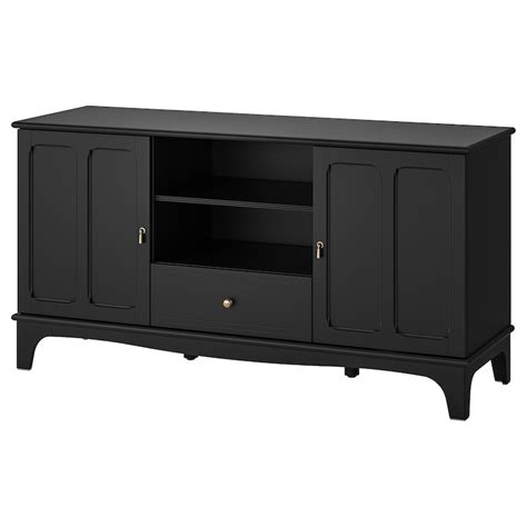 LOMMARP TV unit, black, 625/8x173/4x317/8" - IKEA