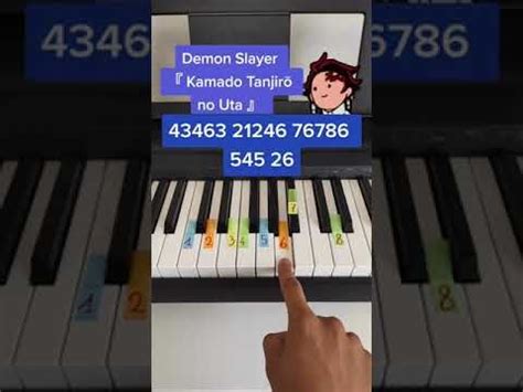 Demon Slayer Kamado Tanjiro No Uta Easy Piano Tutorial #Shorts #piano ...