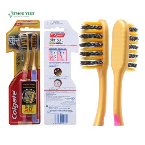 Colgate Toothbrush Gold Charcoal Slim Soft Pack 2 Wholesale Exporter » FMCG Viet