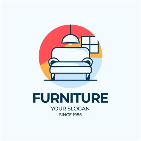 Premium Vector | Furniture logo design concept | Logo design, Furniture logo, Graphic design logo