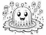 Creative Slime Coloring Sheet  Coloring Page sketch template