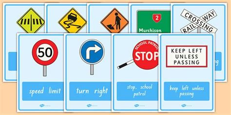 * NEW * New Zealand Road Signs Display Posters | Sign display, Reggio inspired classrooms, Road ...