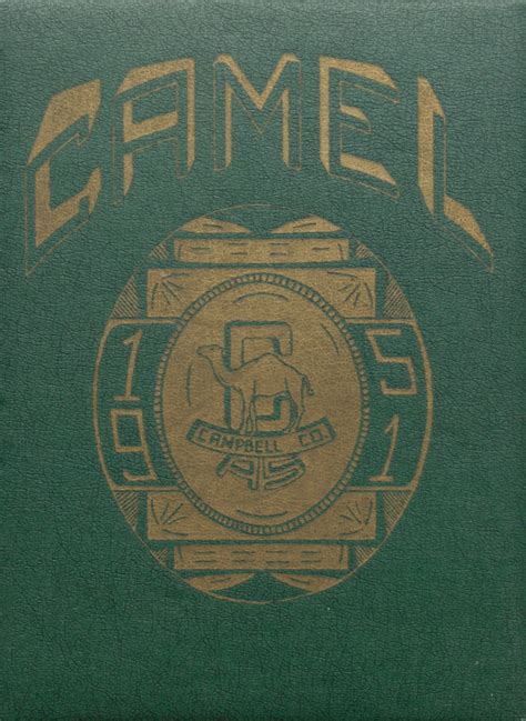 1951 yearbook from Campbell County High School from Gillette, Wyoming for sale