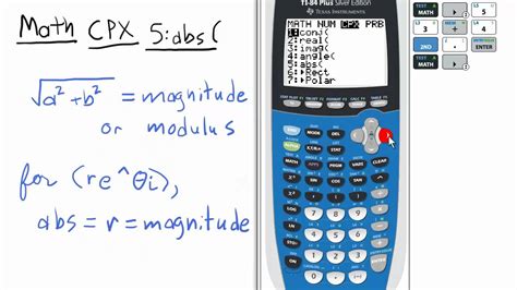 Magnitude or Modulus of a Complex Number TI 84 Calculator - YouTube