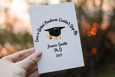 Personalized Phd Graduation For Her Card Even A Global | Etsy