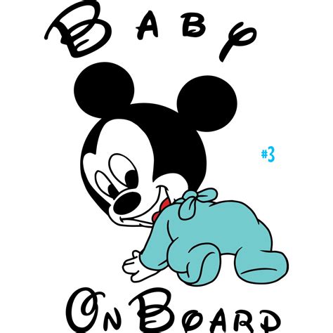 Disney Baby On Board Vinyl Sticker Series | Etsy