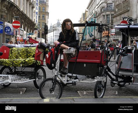 London leicester square pedicabs hi-res stock photography and images - Alamy