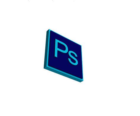 3D model Photoshop logo in 3d VR / AR / low-poly | CGTrader